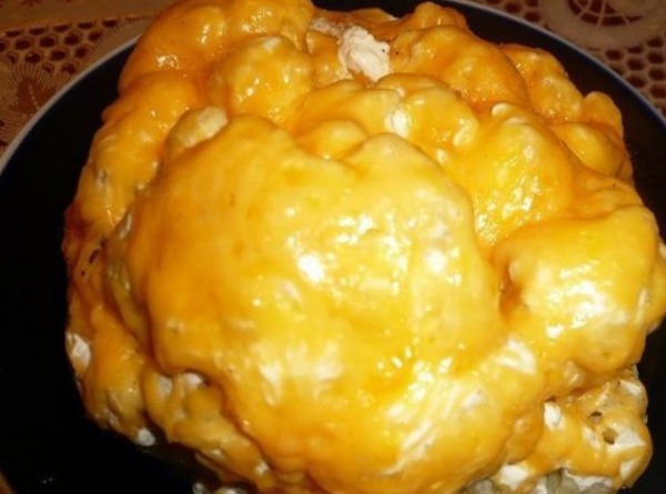 Цветная капуста, запеченная под сыром
