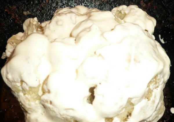 Цветная капуста, запеченная под сыром