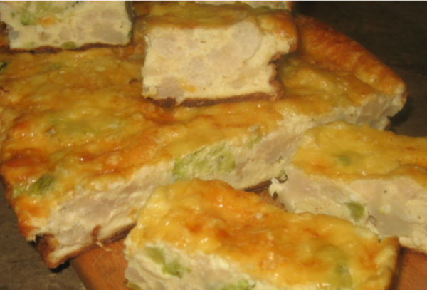 Пирог с цветной капустой и брокколи