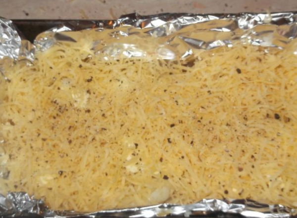 Запеканка из цветной капусты с помидорами