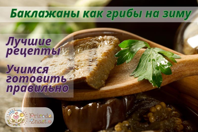 Баклажаны «Как грибы» на зиму Баклажаны «Как грибы» на зиму