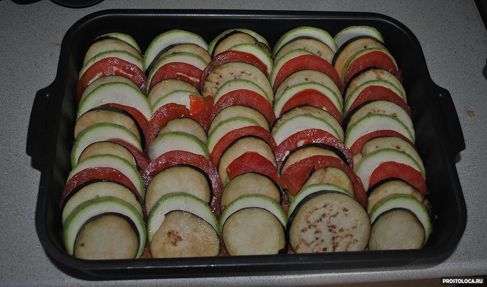 Картошка баклажаны кабачки в духовке