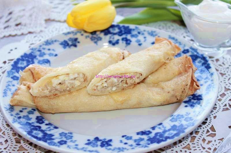 блины с фаршем