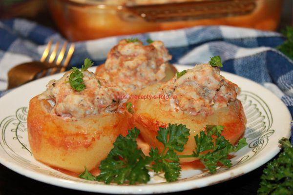 фаршированный картофель