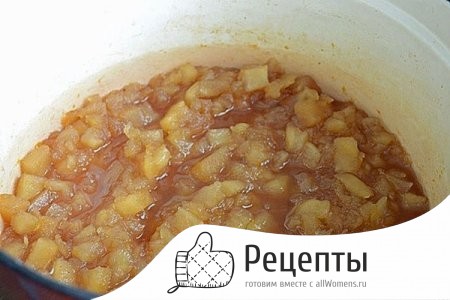 Смешиваем фрукты и добавляем сахар 1495775198_varenie-iz-yablok-s-apelsinami-11