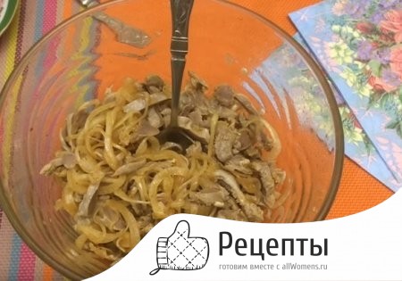 Рецепты салатов с куриными желудками 1525128375_1
