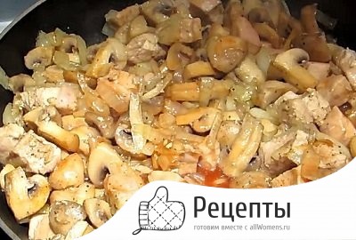 Рецепты приготовления шампиньонов на сковороде 1529850488_1