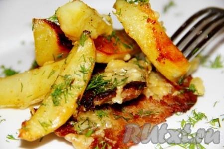 Картошка с мясом в духовке