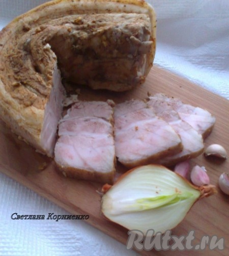 Грудинка по-домашнему (вареная)
