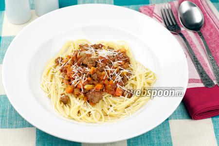 Фото рецепта Спагетти с соусом болоньезе