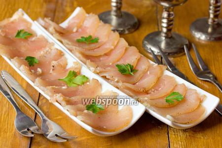 Фото рецепта Вяленая куриная грудка