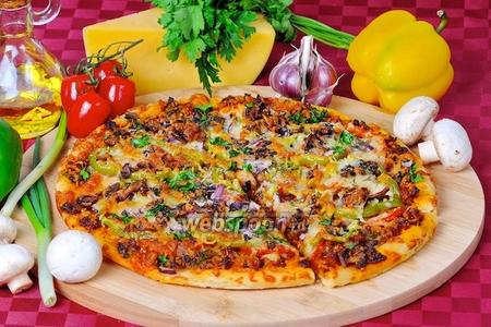 Фото рецепта Пицца мясная