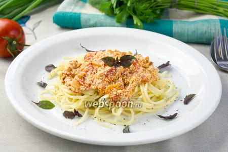 Фото рецепта Паста с рикоттой и томатами