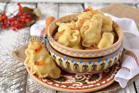 Фото рецепта Вареники с творогом и картошкой