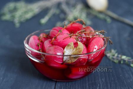 Фото рецепта Маринованный лук-шалот