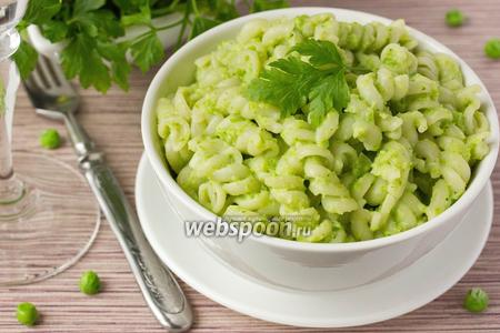 Фото рецепта Фузилли с зелёным овощным соусом