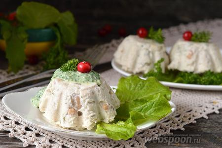 Фото рецепта Белковый куриный мусс с фасолью в мультиварке
