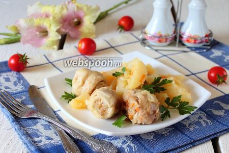Фото рецепта Штрудели с курицей и картошкой в мультиварке