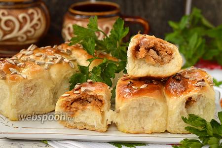 Фото рецепта Пирожки с фасолью и куриным фаршем