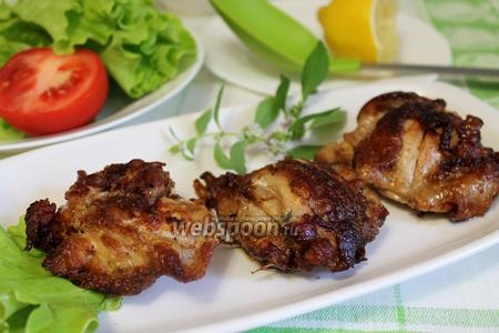 Фото рецепта Куриное мясо в винном маринаде