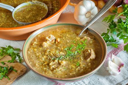 Фото рецепта Грузинский суп харчо из говядины
