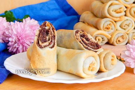 Фото рецепта Блинчики с маковой начинкой