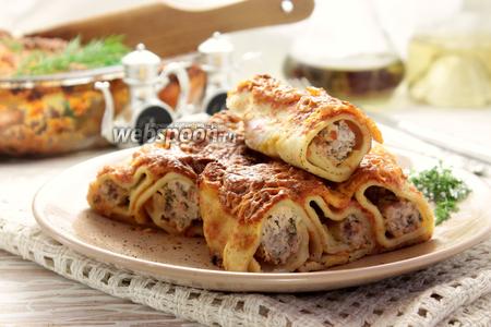 Фото рецепта Каннеллони с курицей