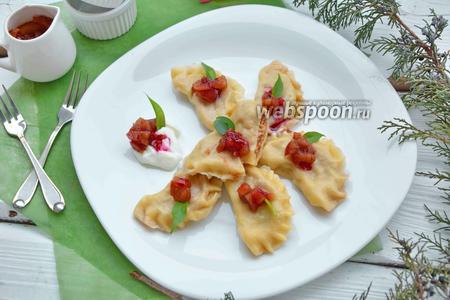 Фото рецепта Вареники с яблоками