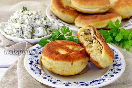 Фото рецепта Пирожки жареные с творогом