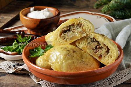 Фото рецепта Вареники с картошкой и печенью
