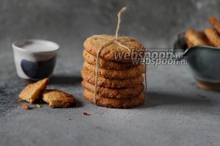 Фото рецепта Овсяное печенье на кокосовом молоке