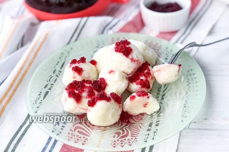 Фото рецепта Ленивые вареники с рисовой мукой