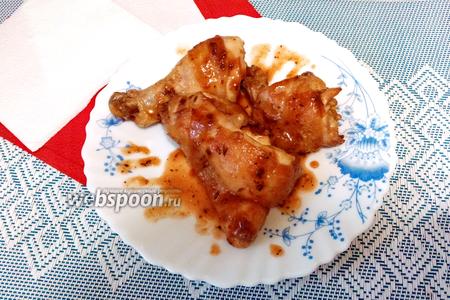 Фото рецепта Куриные окорочка в соевом соусе с кумином