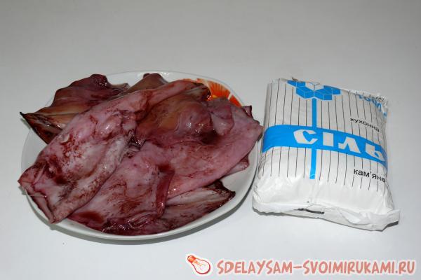 Сушеные кальмары Сушеные кальмары