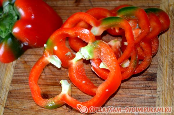 фаршированный хлеб пицца