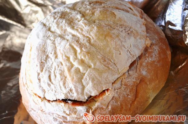 фаршированный хлеб пицца
