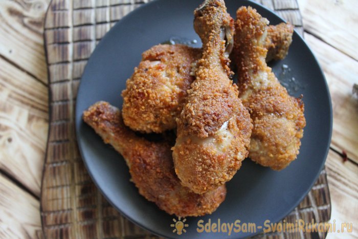Куриные ножки в хрустящей панировке Как в KFC