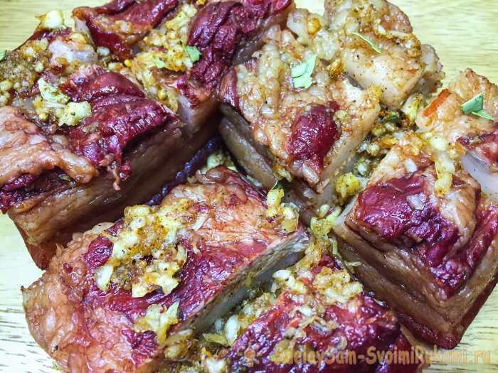 Самый вкусный рецепт приготовления сала в луковой шелухе