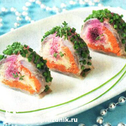 канапе_рецепты_шуба рулетики с сельдью