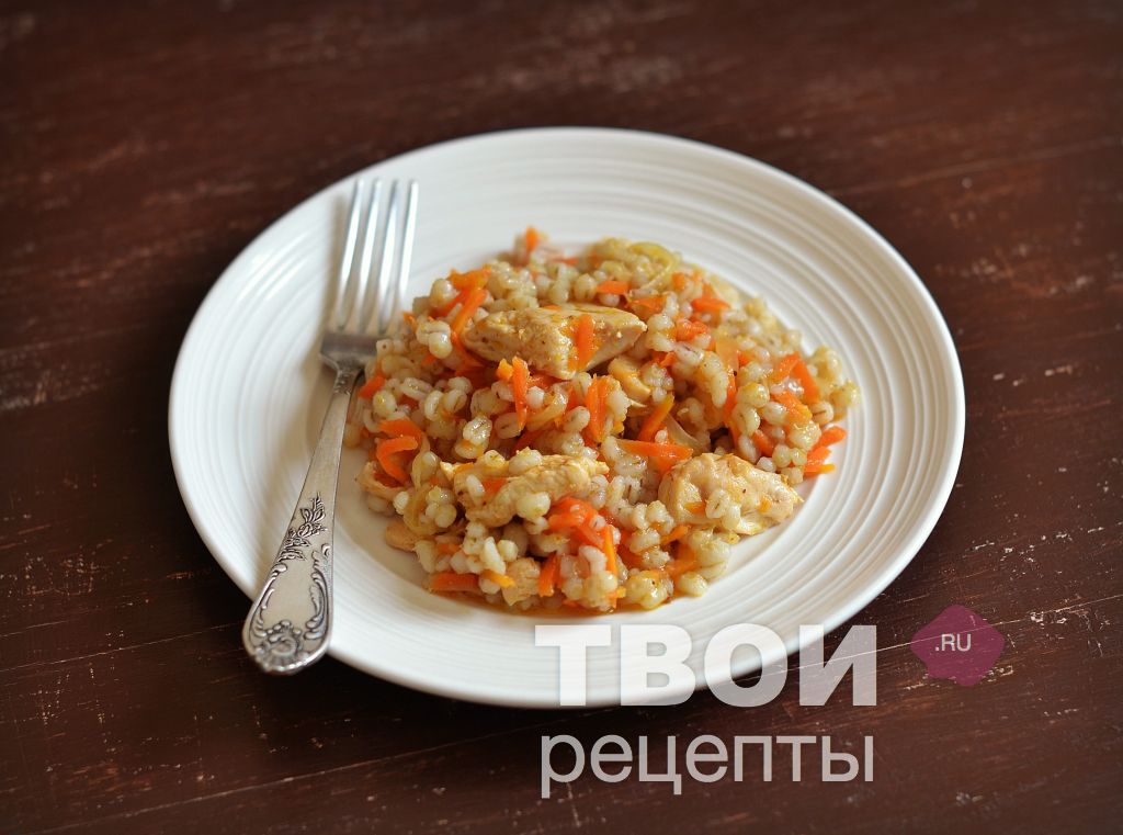 Перловка с курицей