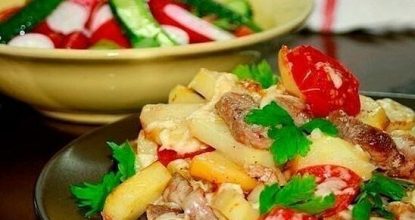 Картофель “по-французски” на сковороде