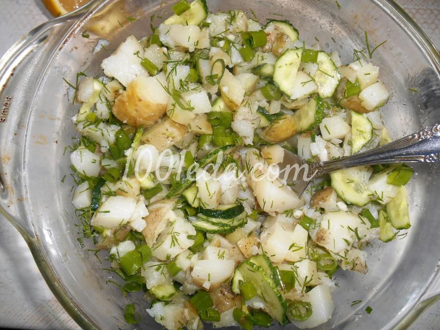 Салат из молодого картофеля со свежими огурцами Салат из молодого картофеля со свежими огурцами