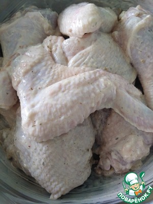 Рецепт: Перловка с курицей в духовке Удивительная
