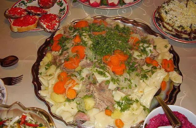 как сделать бешбармак из курицы