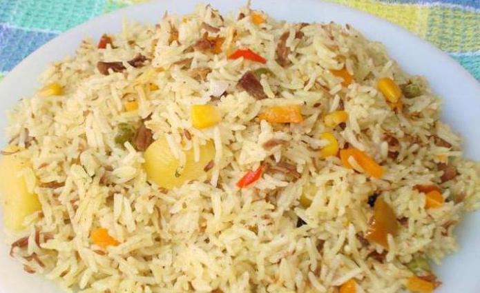плов без мяса