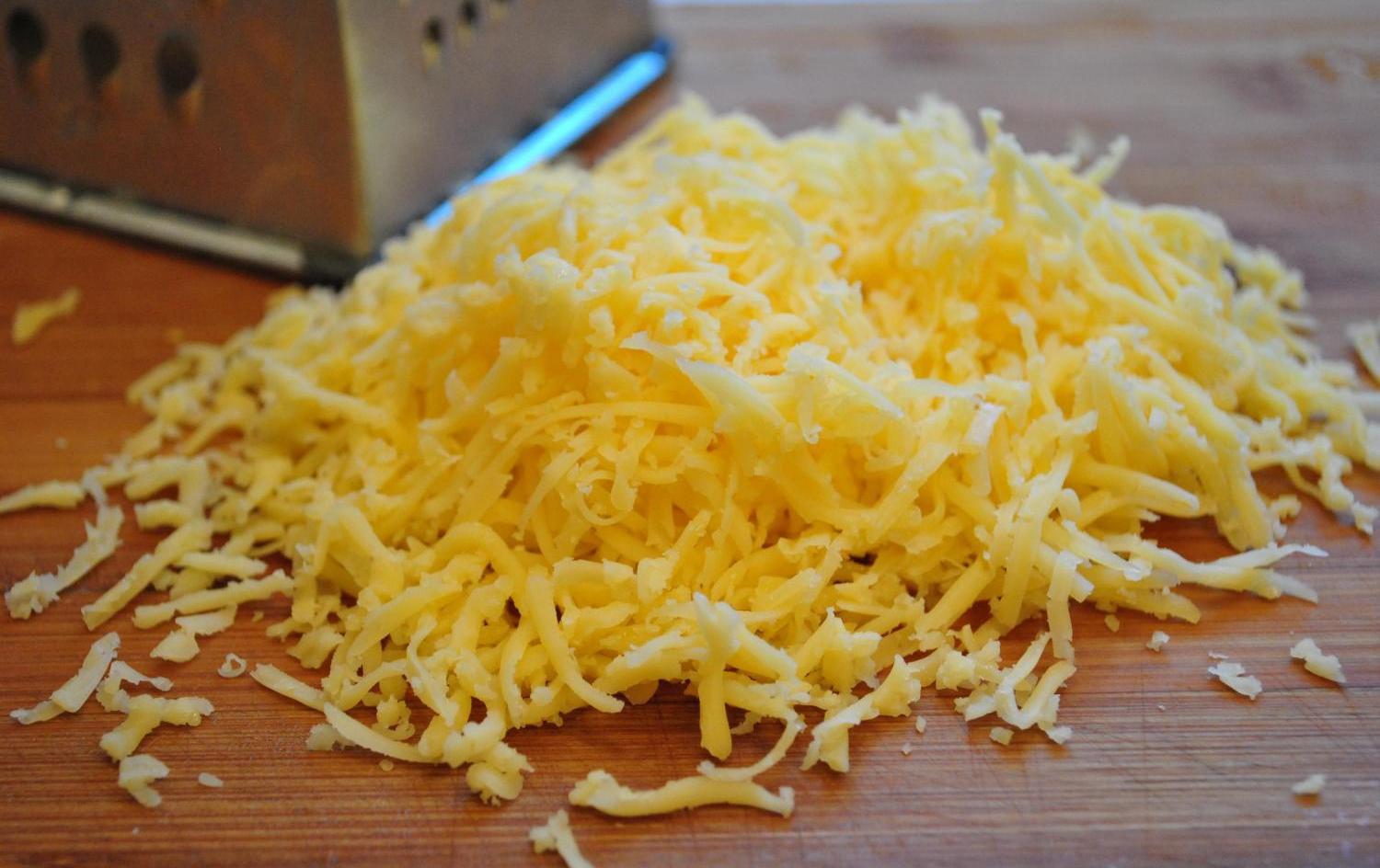тертый твердый сыр